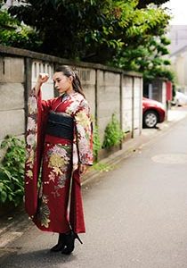 赤　振袖