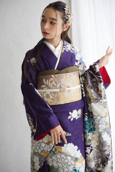 紫　振袖